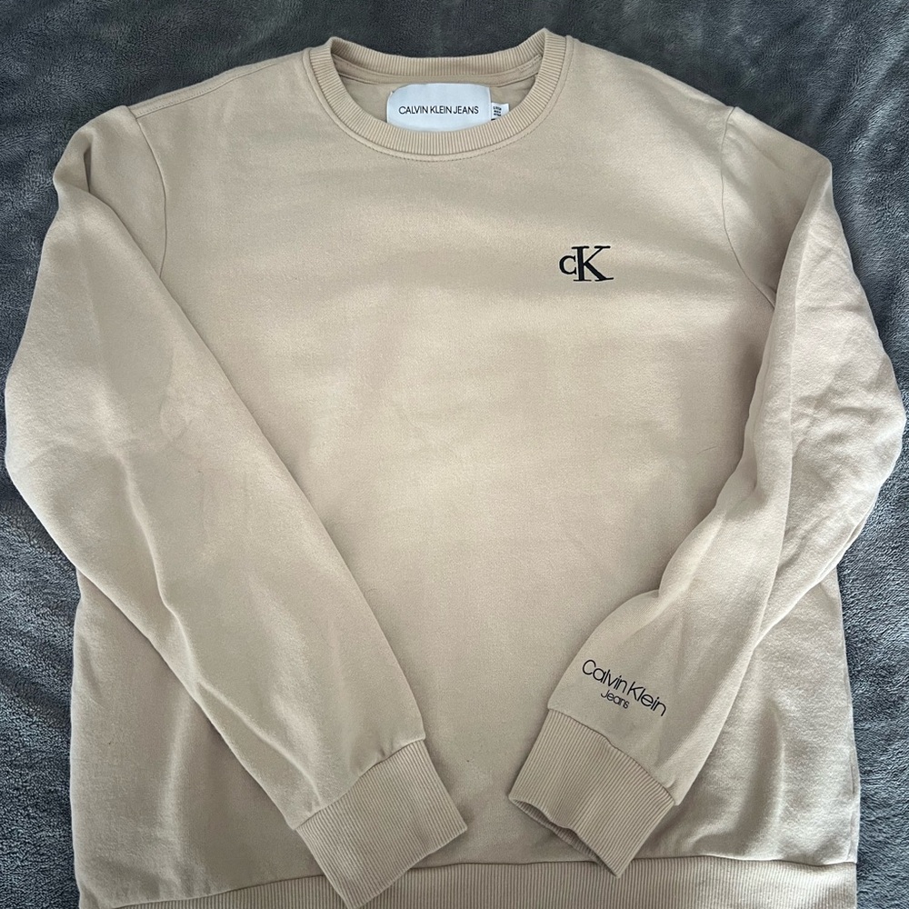 Calvin Klein Jeans Beige Sweatshirt